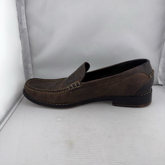 COLE HAAN LEATHER PENNY LOAFERS 11 M MEN\'S BROWN‎ C05993 COMFORTABLE Casual Shoe